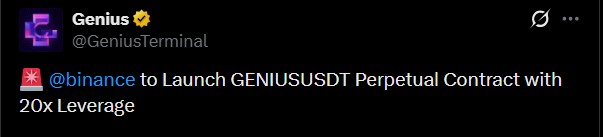 Genius Terminal Binance Futures Launch
