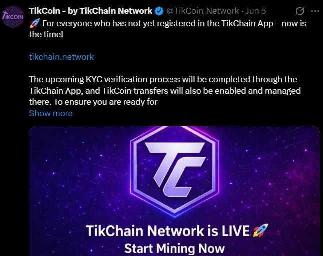 Tikchain network mainnet and mining live: Next Listing Tikchain network mainnet and mining live: Next Listing