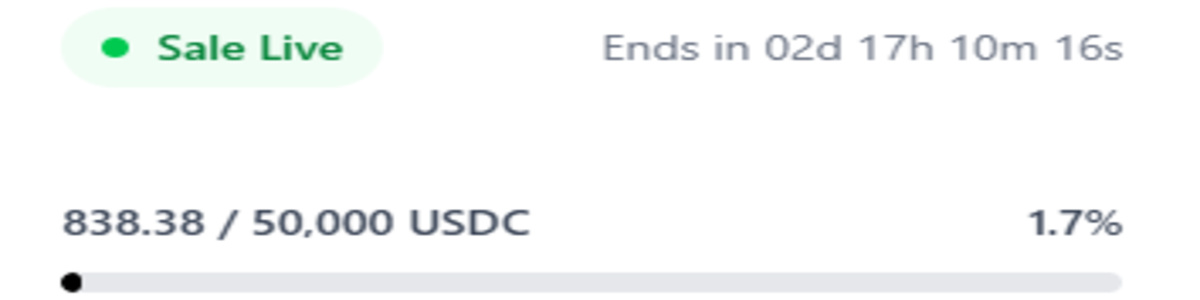 Orbition Network Public Sale Live dashboard screenshot Orbition Network Public Sale Live dashboard screenshot
