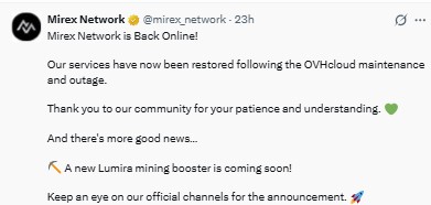 Our services have now been restored Our services have now been restored