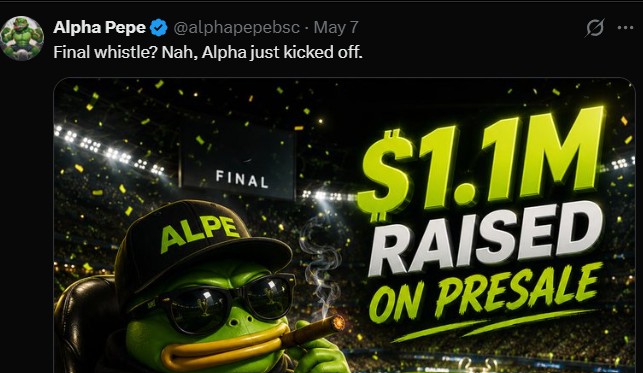 AlphaPepe presale Momentum Builds As Stage 14 Closes