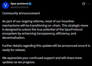 Spur Protocol Incentive