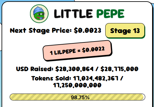 little pepe presale price
