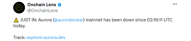 Aurora Mainnet Outage