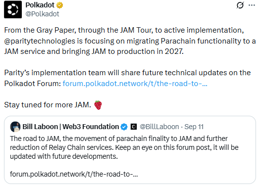 Polkadot JAM Update: Parachain Migration Roadmap for 2027