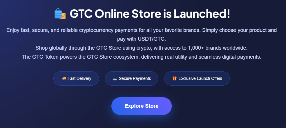 GTC online store is launched