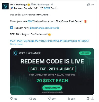 Project activated a redeem code