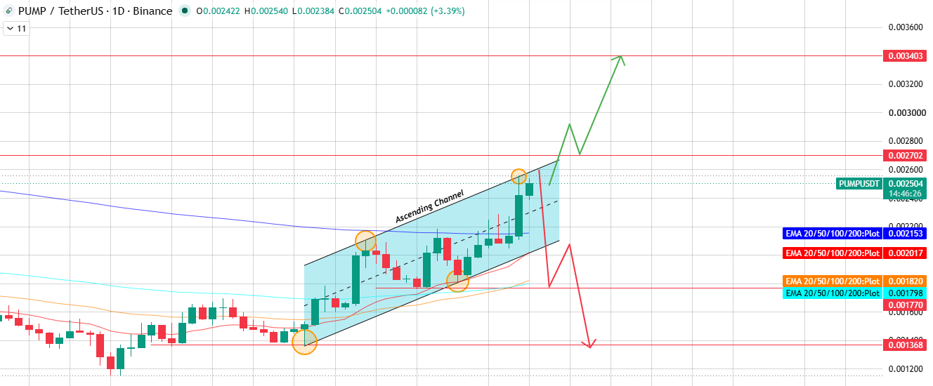 Daily Chart: Ascending Channel