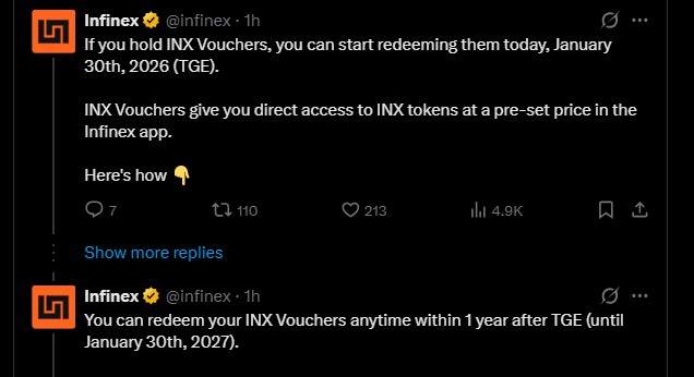 INX TGE Date INX TGE Date