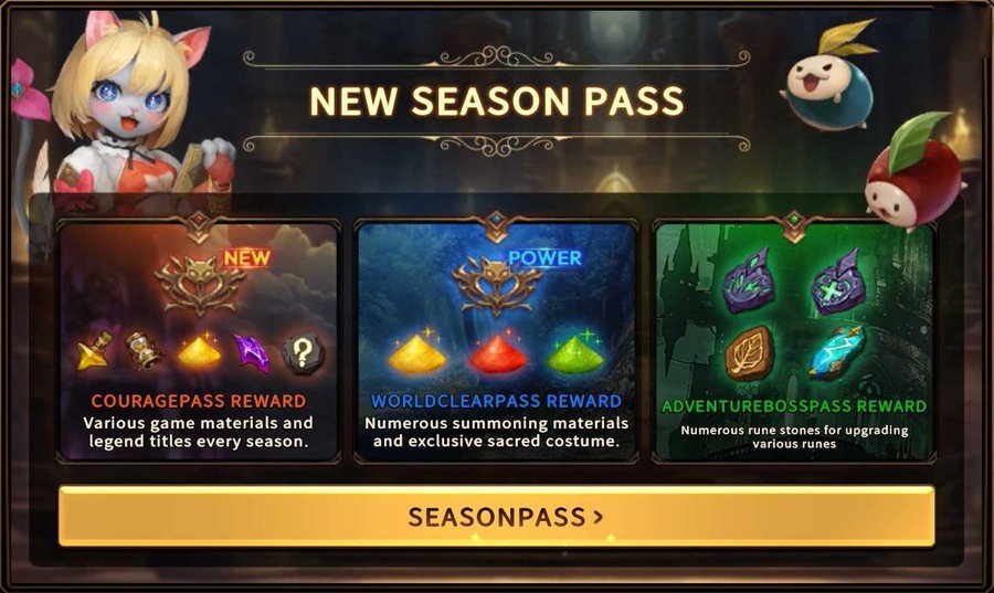 Power up your progress with the Season Pass Earn Courage EXP, raise your level, and unlock rewards o