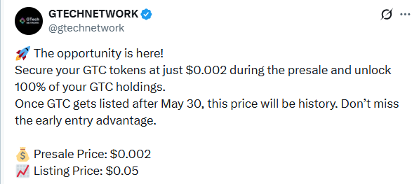 GTech Network Listing Tomorrow: Scam Window Every GTC Holder Must Know