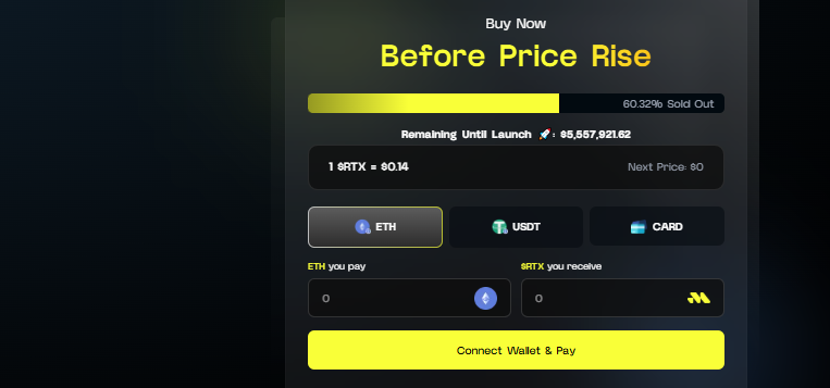 RTX Presale Price and Update