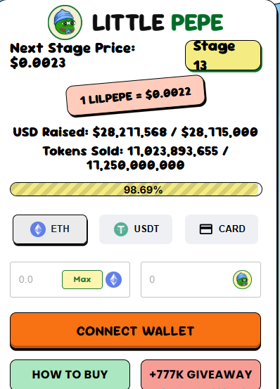 Little Pepe Presale data