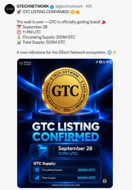 GTC Listing Snapshot