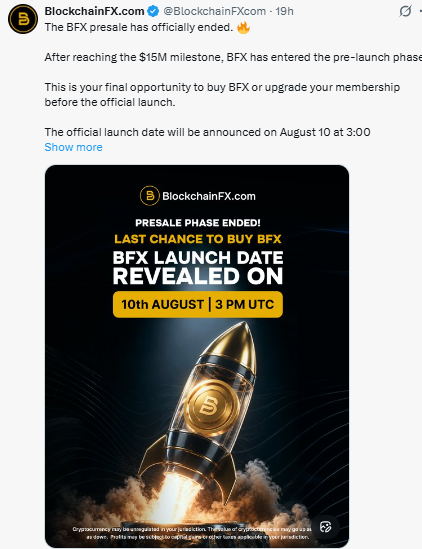 presale has officially ended