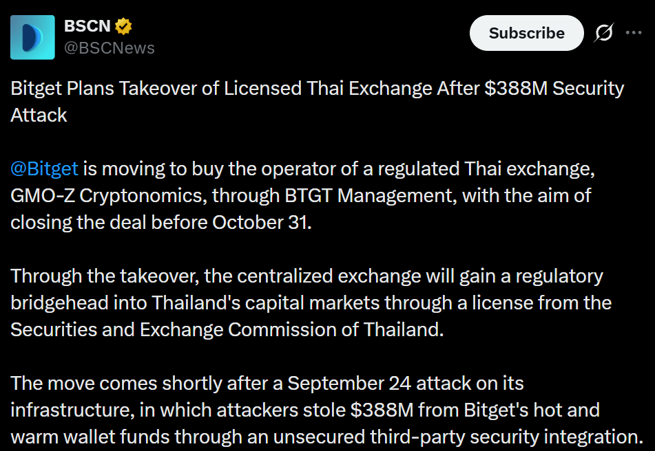 Information by BSCNews On X