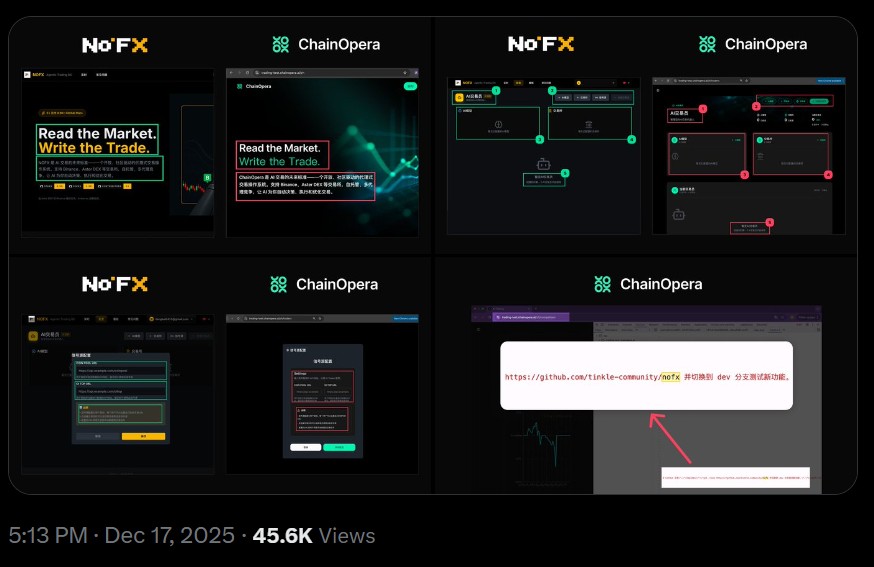 Evidence of NoFx Accusations on ChainOpera AI Evidence of NoFx Accusations on ChainOpera AI