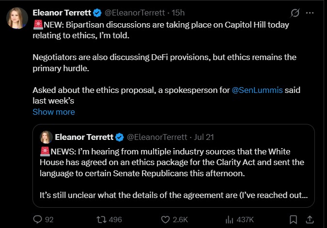 US Senate Discussion and Vote Deadline Update US Senate Discussion and Vote Deadline Update