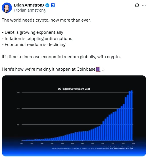 Brian Armstrong X Handle