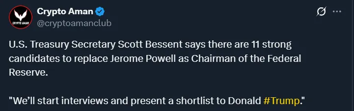 11 candidates to replace powell 11 candidates to replace powell