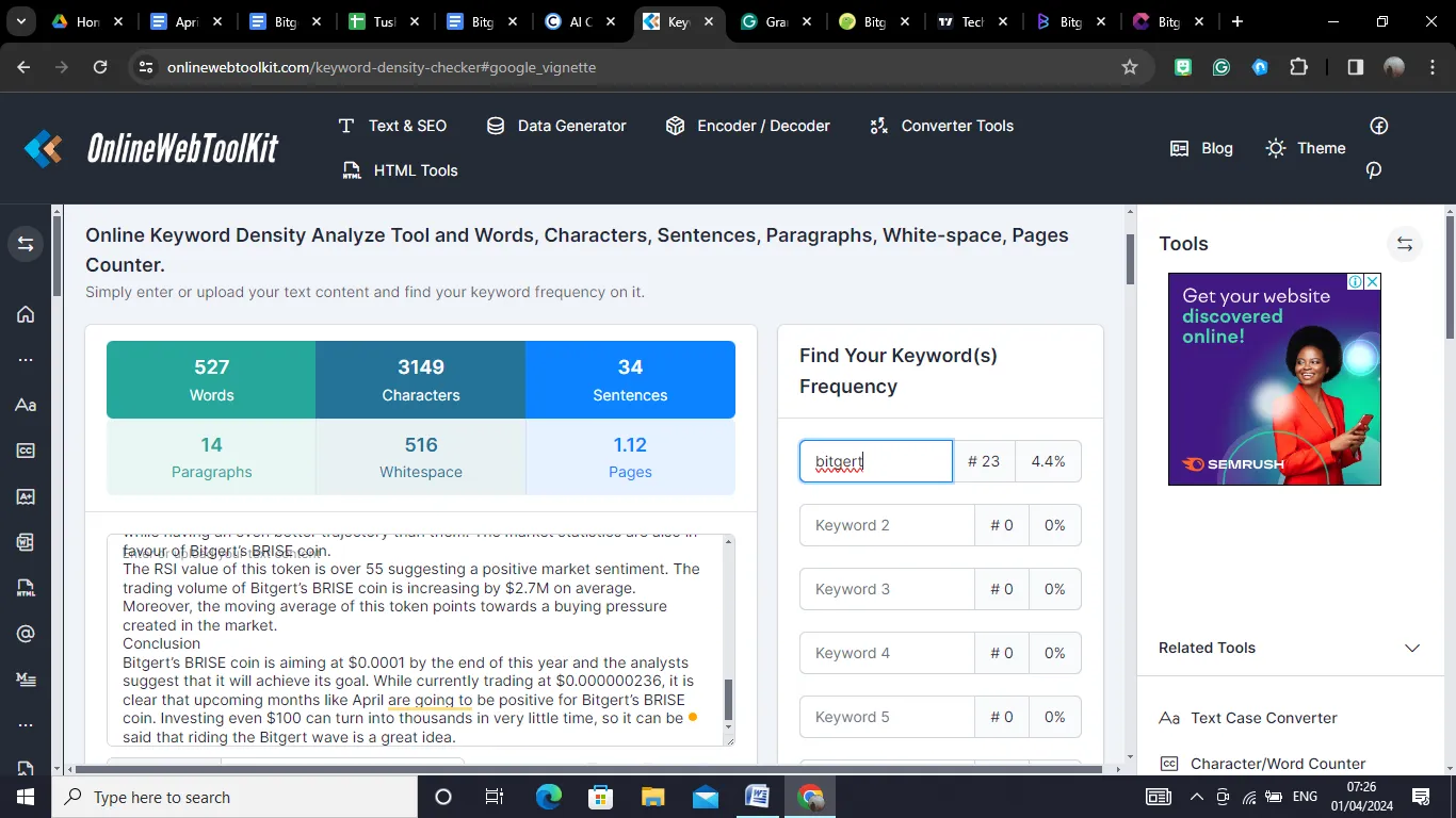 Bitgert’s BRISE coin