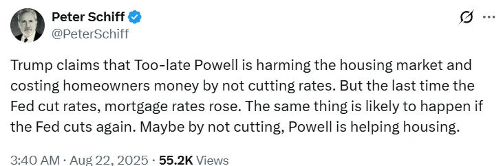 Peter Schiff on rate Cut Peter Schiff on rate Cut