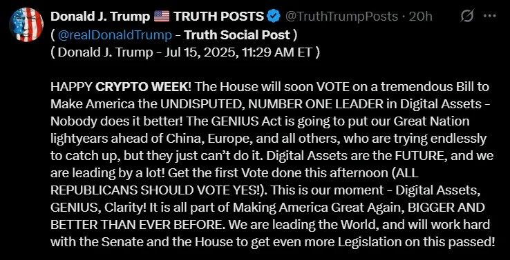 Trump Crypto Week