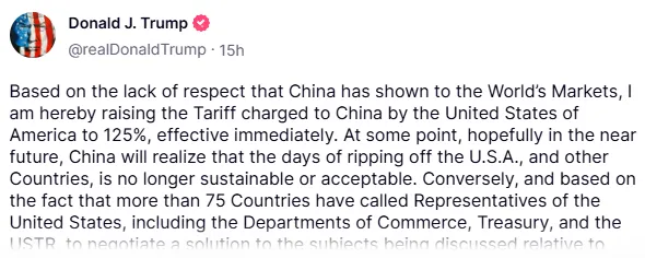 Trump tariff Announcement