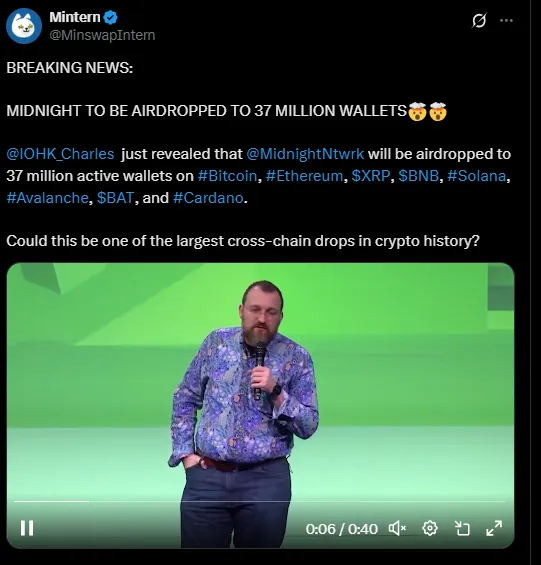 Midnight airdrop Midnight airdrop