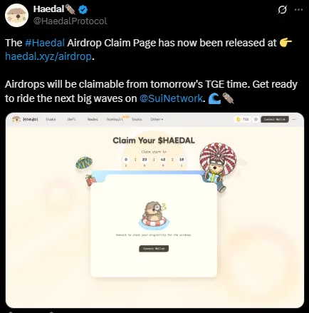 Haedal airdrop checker