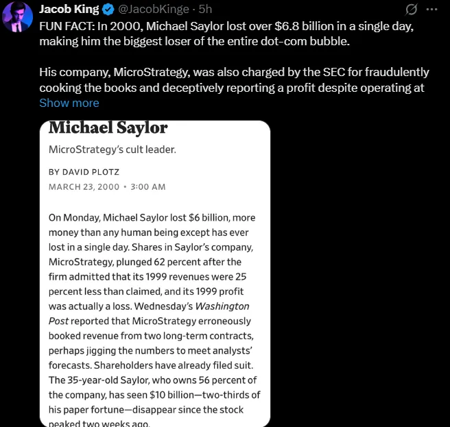 Jacob King bitcoin news