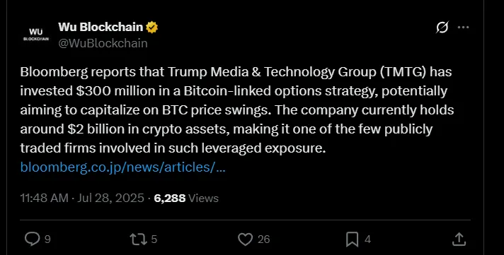 Trump Bitcoin Investment