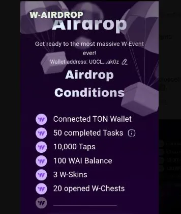 W Coin Airdrop Eligibility Criteria
