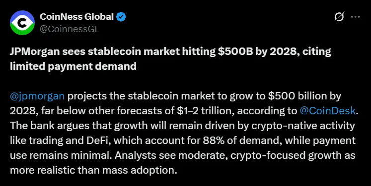 JP Morgan Stablecoin Stance