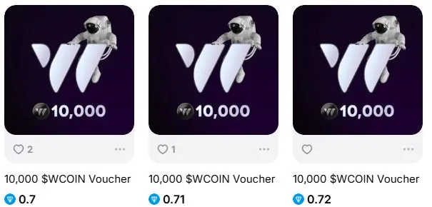 Wcoin Premarket Price