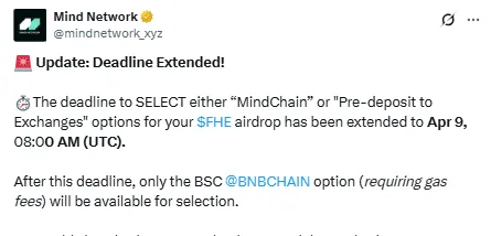 Mind Network Deadline