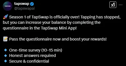 TapSwap Season 1