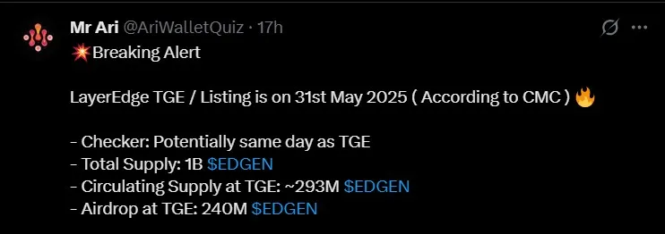 Layeredge Listing Date 