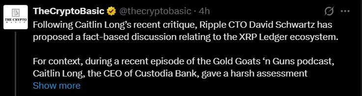 xrp price ripple cto david schwartz