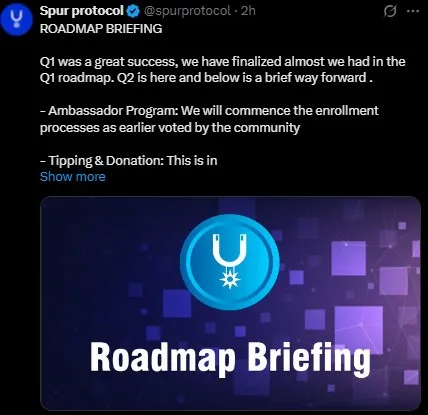 Spur Protocol Roadmap Spur Protocol Roadmap