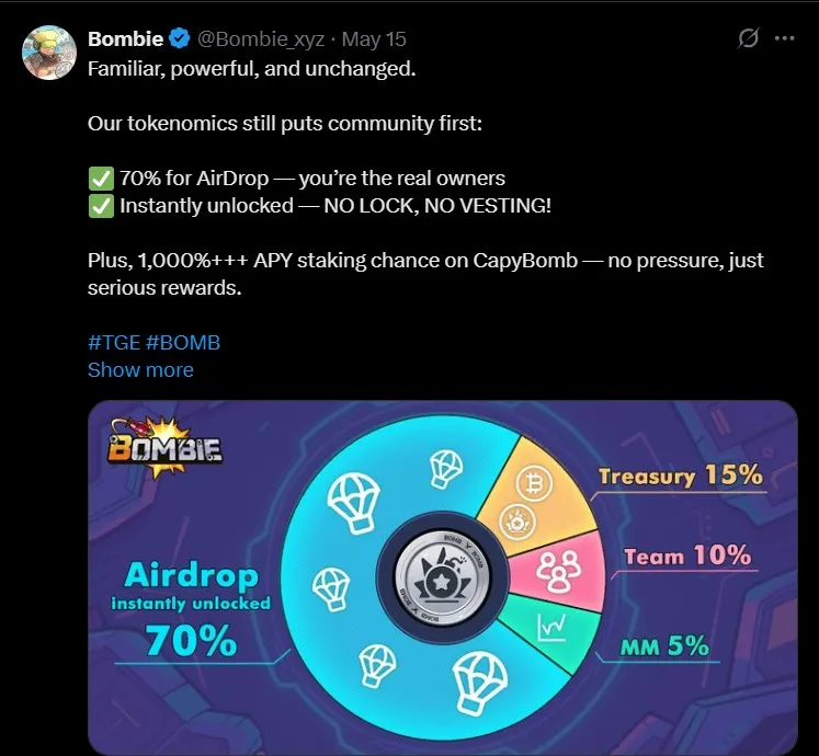 Bombie Tokenomics
