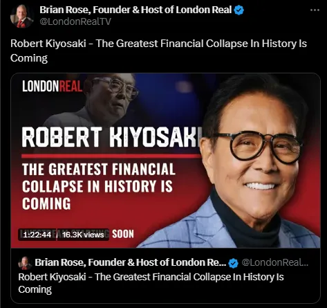 Robert Kiyosaki market prediction