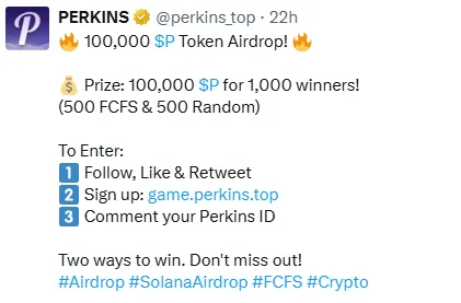Perkins Airdrop Perkins Airdrop