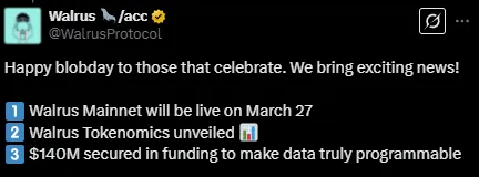 Walrus Mainnet Launch Details