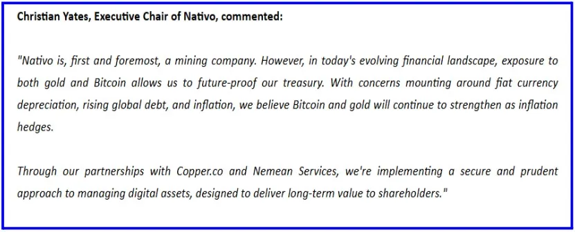 Nativo Chairman Christain Yates