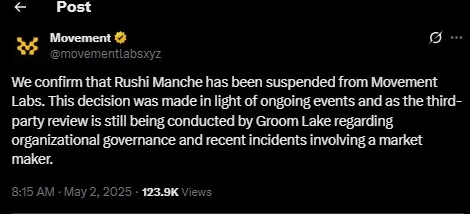 Movement Suspended Rushi  Manche