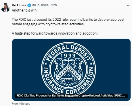 Bo Hine's X Post Comment 