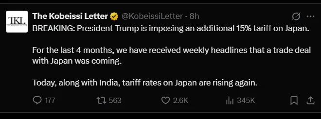 Trump Tariff On Japan