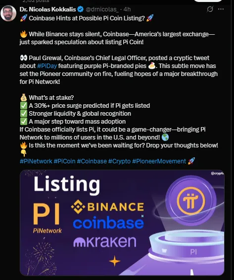 Pi Coin Listing Pi Coin Listing