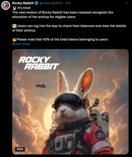 Rocky Rabbit airdrop